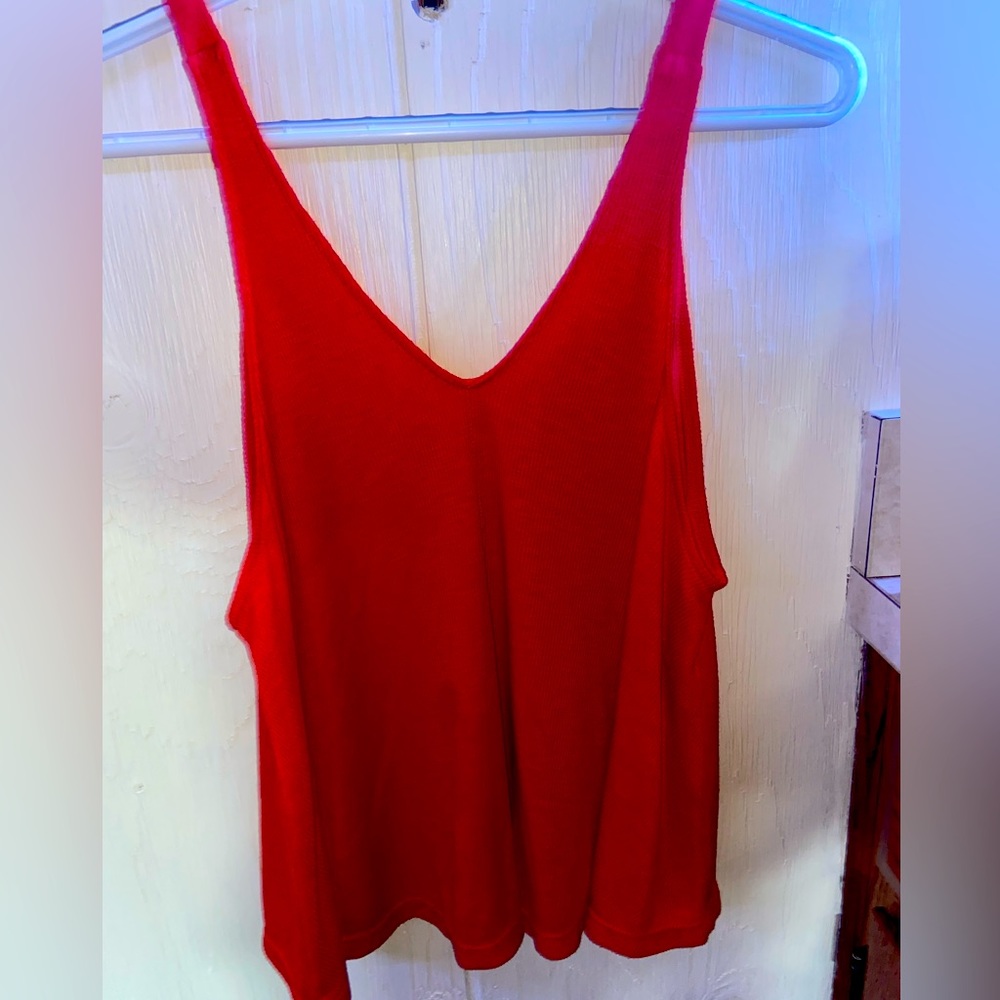 Orange tank top intimately Free People size small